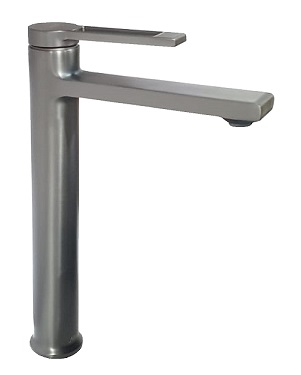 NOBEL N-6662T-GM Tall Basin Mixer Tap - Gun Metal Finished